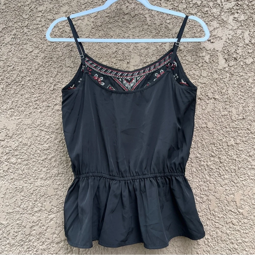 Abercrombie‎ & Fitch Embroidered Babydoll Top